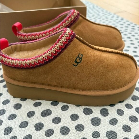Ugg Tazz Platform Slippers Chestnut - Picture 2 of 4